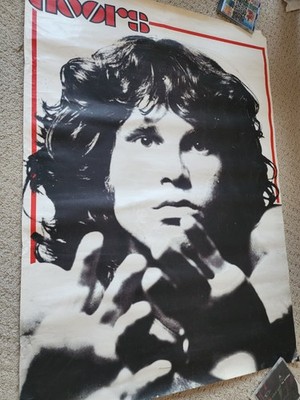 版画　32✕27 cm Huge original Jim Morrison Poster Screenprint The Doors 28x40 Rock
