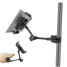 Tablet Holder for Mic Stand, Adjustable iPad Mic Stand Mount, Tablet Holder 