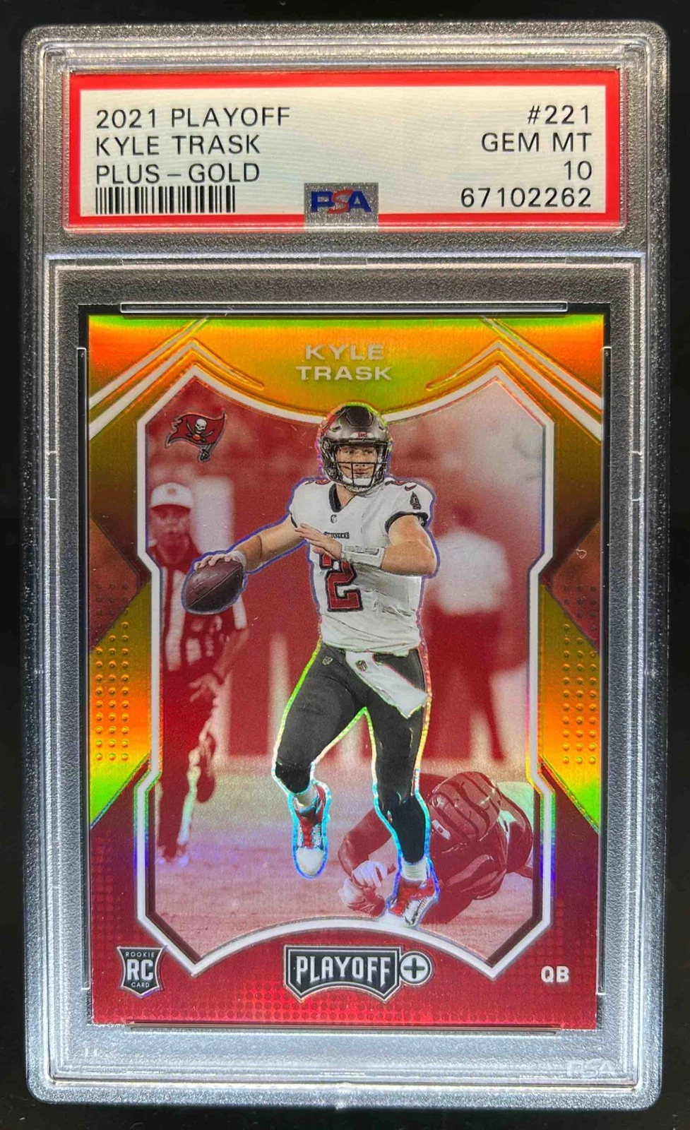 Kyle Trask Panini Playoff #221 Plus-Gold