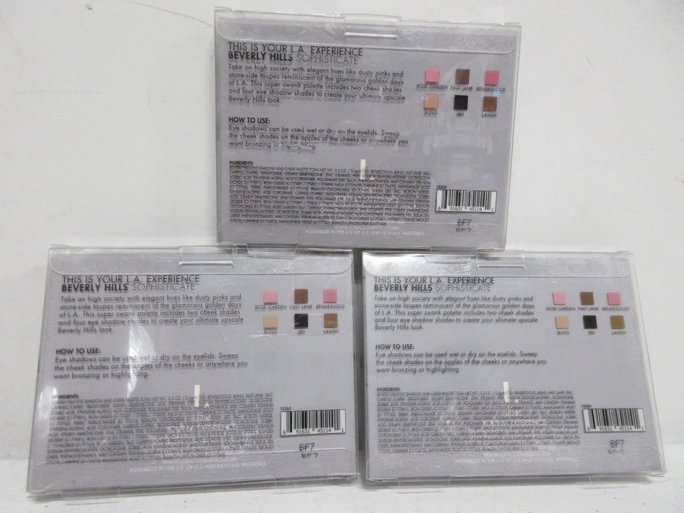 LORAC Beverly Hills Sophisticate Palette LOT OF 3 BRAND NEW B7S1 - Image 2 of 2