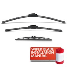 3Pcs 24'' & 20'' &12'' Windshield Wiper Blades for Cadillac XT4 19-24 XT6 XT5