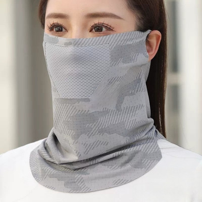 Leichte Polyester Sonnenschutz Gesichtsmaske für Männer Frauen Outdoor Sport E