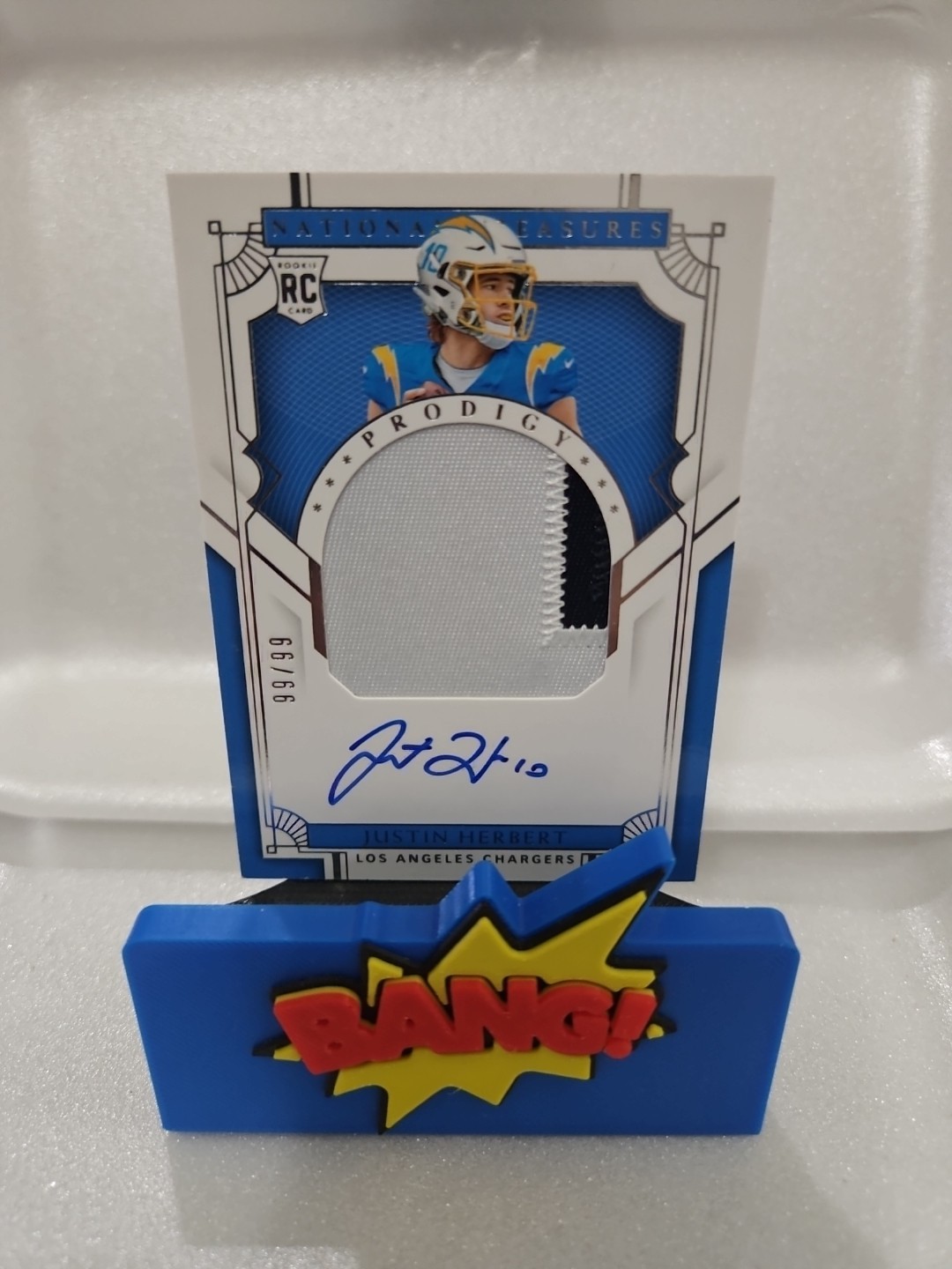 2020 Panini National Treasures - Prodigy Patch Justin Herbert 99/99 RPA!!!!!