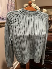 Ann Taylor Women  s Light Blue Crewneck Sweater Sz XS