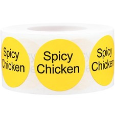 Spicy Chicken Deli Labels 1 Inch 500 Total Adhesive Labels Spicy Chicken