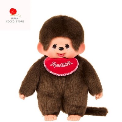 レア本　モンチッチボン Sekiguchi Monchhichi Boy Plush Premium Standard L size Brown Sekiguchi NEW