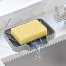 Silicone Soap Dish for Shower and Bathroom - Small Bar Soap Holder