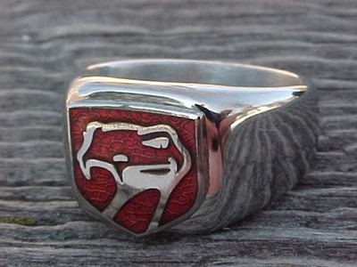1992-2002 Dodge Viper Silver Chrome Ring Size #10 NOS Unique Logo Hi-Quality