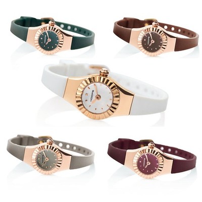 Damenuhr HOOPS TRES JOLIE Rosé Silikon Bunt NEU