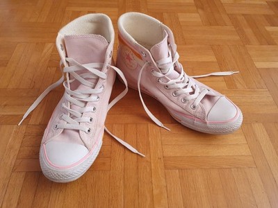 Converse Chuck Taylor All Star High 70  rosa Wolle Strick Gr. 42