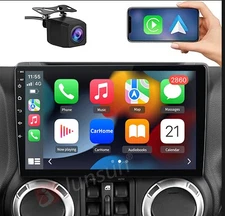 Car Radio Stereo Camera for Jeep Wrangler JK 2007-2016 Carplay Android Auto GPS