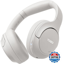 TOZO HT2 Hybrid ANC Over-Ear Bluetooth Headphones, Hi-Res Audio, 60H Playtime