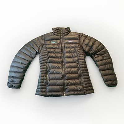 Patagonia Goose Down Jacket Women's XS Black Feather  Full Zip Outdoor Sweater