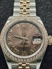 2017 Rolex Datejust Lady 279381 Chocolate Roman Dial on Jubilee Complete