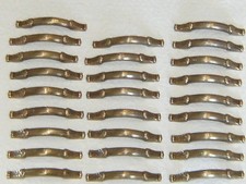 Solid brass vintage drawer pulls cabinet door handels polished and very nice