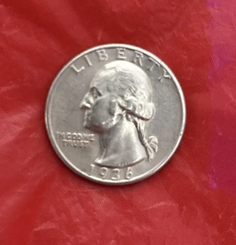 1936 Washington Quarter Gem BU 90% Silver Brilliant 25c