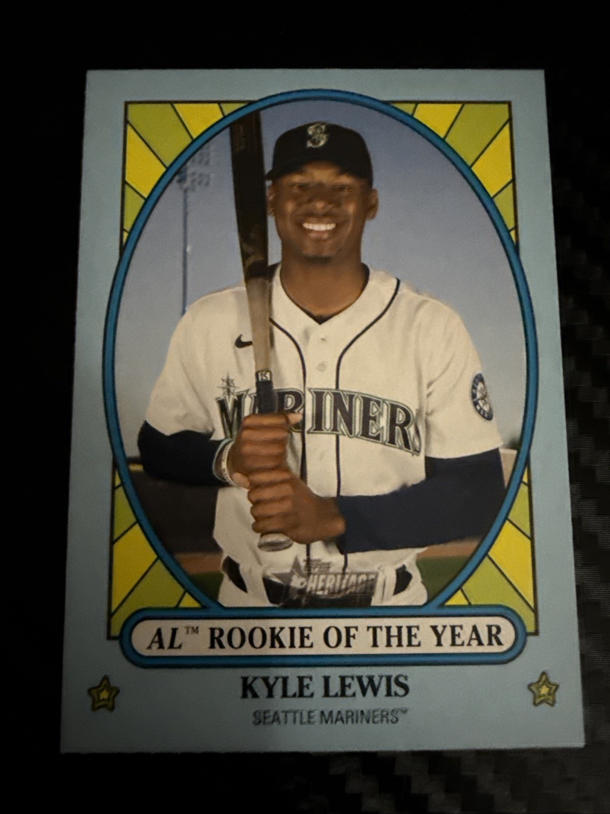 2021 Topps Heritage Award Winner #AW-9 Kyle Lewis AL Rookie of the Year