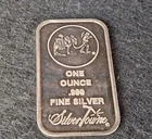 Silver Towne One Troy Ounce .999 Fine Silver Bar 1oz