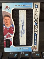 2013 SP Game Used Draft Day Marks Tyson Barrie /35. #DDM-TB