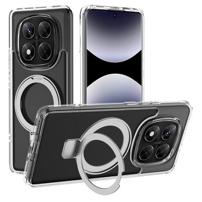 Handyhülle Xiaomi Redmi Note 14 Pro+ Plus 5G Magnet Ständer transparent