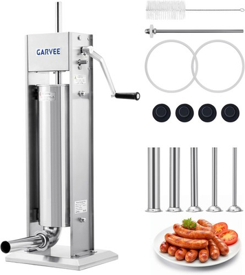 #ad 15LB 7L Manual Sausage Stuffer Vertical Meat Filler 304 Stainless Steel Maker US $170.99