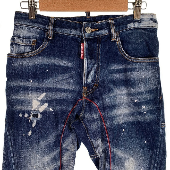 DSQUARED2 Dsquared 22AW Skater Jeans Paint Damage Finish