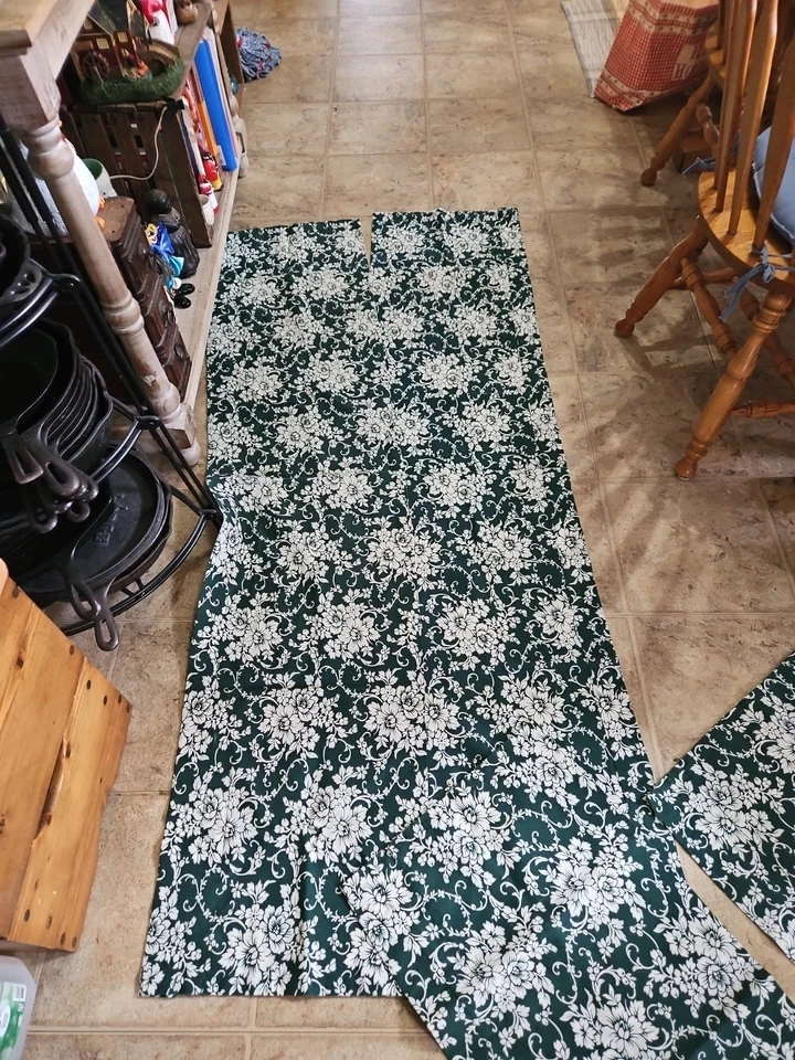 Juego de 4 Vallance Floral Verde Y Blanco 70x16- Bin 7 Foto 2 de 4