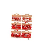 36 Pcs Holiday Heishi Surfer Bracelets for Women Bulk Easter Mother's Day