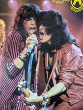 Vintage 1986 Joe Perry Steven Tyler Aerosmith Store Poster