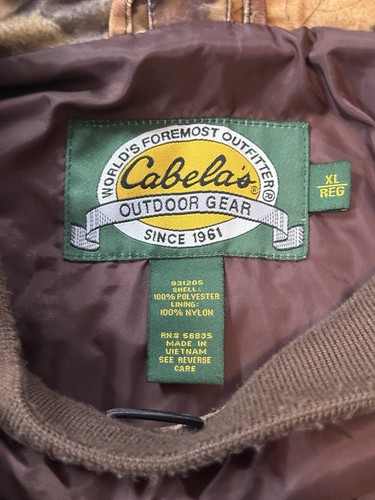 Vintage Cabela’s 3-in-1 Parka Jacket XL Bill Jordan’s Advantage Timber Hunting - Picture 13 of 13