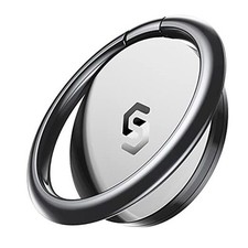 Cell Phone Ring Holder Stand, 360 Degree Rotation Universal Finger Ring Gray