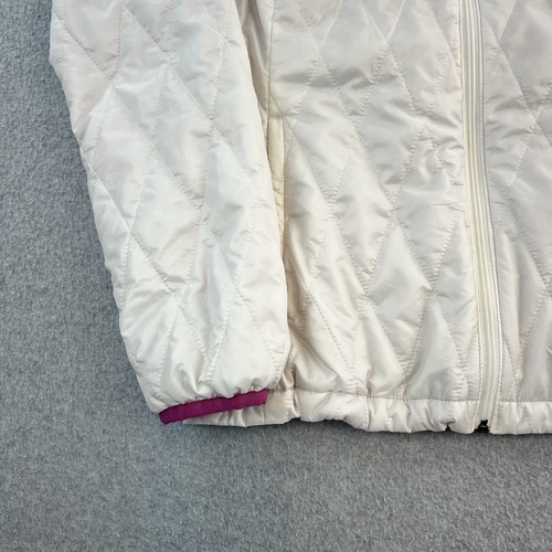 Patagonia Jacket Kids XXL 16 White Long Sleeve Full Zip Puffy Quilted Girls - Picture 9 of 13