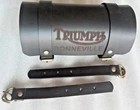 Fits For Triumph Bonneville Universal Fit Tool Roll Bag Black Color leather