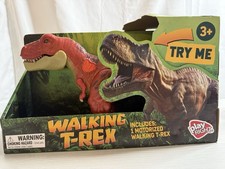 Walking T-Rex Dinosaur Toy Realistic Sounds Motorized Movable Jaw Play Right
