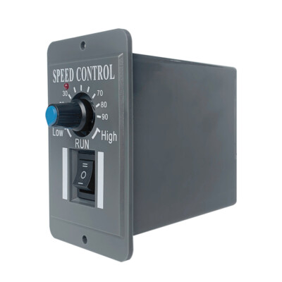 DC10-60V 6A PWM DC Motor Speed Controller Regulator 9 Gear Adjustable Reversible
