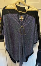Disney Store Villain Evil Queen Cloak Cape Costume Black Purple Adult Medium