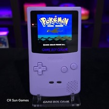 Purple Gameboy Color Console OLED Touch Screen GBC Game Boy