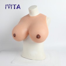 IVITA Artificial Silicone Breast Form Crossdresser Boobs HH Cup