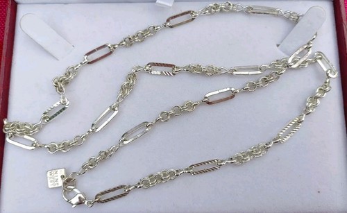 Nine West Silver Toned Chain Circle Necklace Simple & Stylish Costume Jewellery