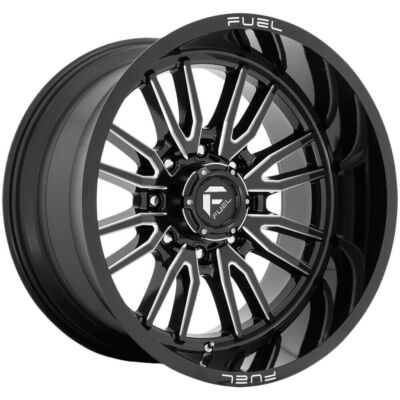 Fuel D761 Clash 20x9 8x6.5/8x165.1 1 Black Milled Wheels(4) 125.1 20'' inch Rims