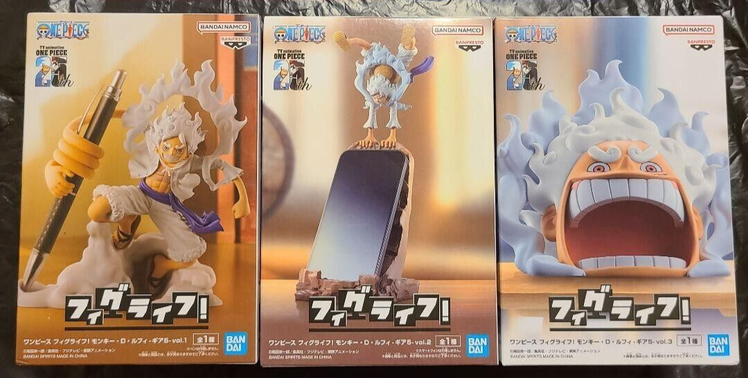 One Piece Figlife! Monkey D. Luffy Gear 5 Figure Vol.1 Vol.2 Vol.3