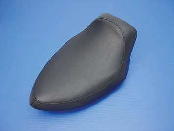 Asiento individual de montaje en marco de vinilo negro para Harley Panhead Shovelhead FX FL 1965-84 Foto 2 de 3