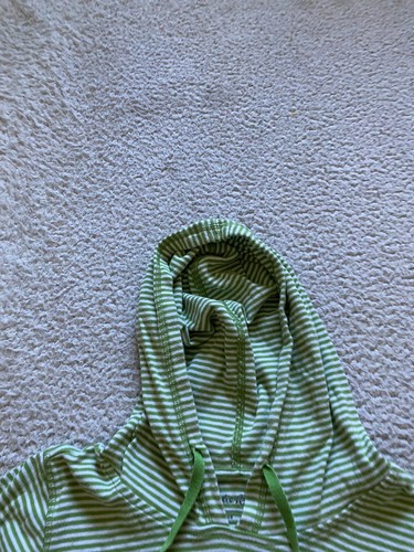 Eddie Bauer Women Striped Long Sleeve Active Wear Hoodie Green Size XS - Picture 5 of 8
