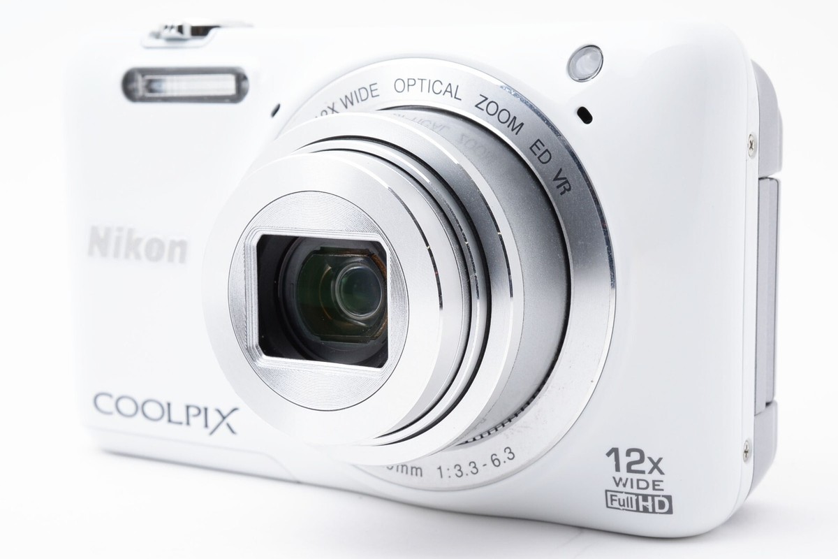 Nikon Coolpix S6600 White 16MP Compact Digital Camera from