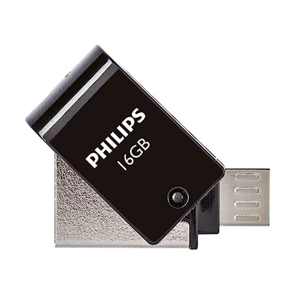 (TG. 16 go) Philips Chiavetta USB 16 GB Dual Connector USB 3.1 e Micro USB Flash