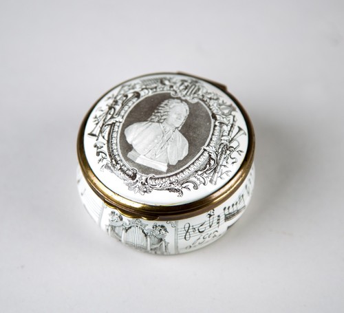 Bilston & Battersea Enamels Great Composers Bach Enamel Box Limited Ed. Cartier - Picture 2 of 9