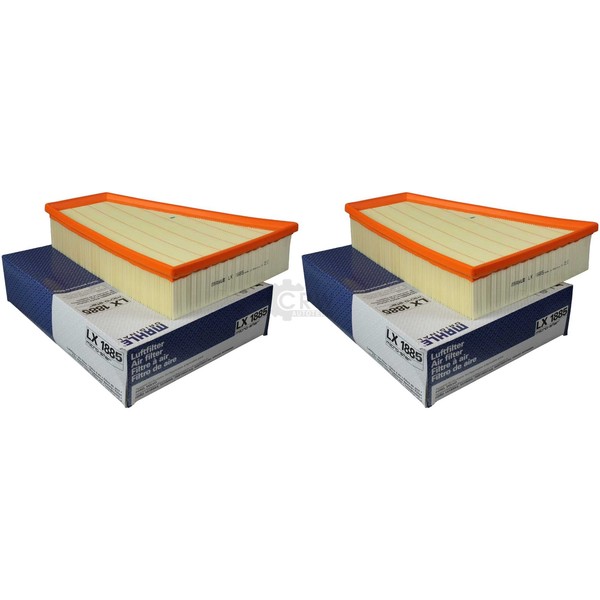 2X Mahle / Knecht Luftfilter Filter LX 1885 Air-image
