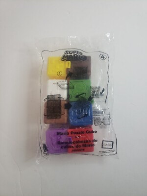 Super Mario McDonald's Happy Meal Toy #4 Mario Puzzle Cube! Unopened! 