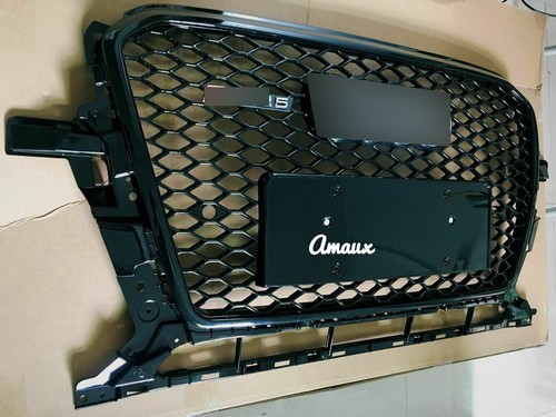 Front Honeycomb Upper Grille For Audi Q5 SQ5 2013-2016 RSQ5 Style Bumper Grill - Picture 3 of 18