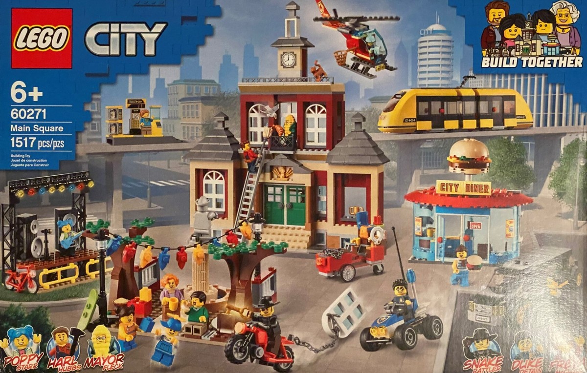 Lego City 60271 Main Square (Retired) - Brand New Sealed *Minor